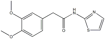 2-(3,4-dimethoxyphenyl)-N-(1,3-thiazol-2-yl)acetamide Structure