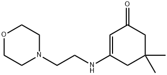 5,5-dimethyl-3-[(2-morpholin-4-ylethyl)amino]cyclohex-2-en-1-one 구조식 이미지