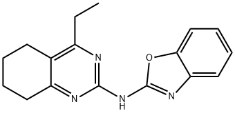 N-(1,3-benzoxazol-2-yl)-N-(4-ethyl-5,6,7,8-tetrahydro-2-quinazolinyl)amine 구조식 이미지