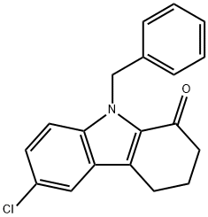 9-benzyl-6-chloro-2,3,4,9-tetrahydro-1H-carbazol-1-one Structure