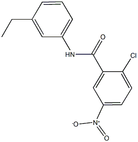 2-chloro-N-(3-ethylphenyl)-5-nitrobenzamide Structure