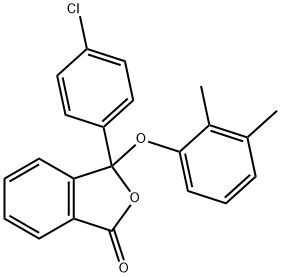 3-(4-chlorophenyl)-3-(2,3-dimethylphenoxy)-2-benzofuran-1(3H)-one Structure
