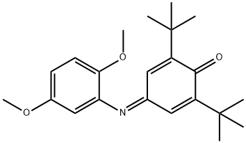 2,6-ditert-butyl-4-[(2,5-dimethoxyphenyl)imino]-2,5-cyclohexadien-1-one 구조식 이미지