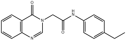 N-(4-ethylphenyl)-2-(4-oxo-3(4H)-quinazolinyl)acetamide Structure