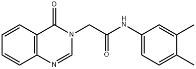 N-(3,4-dimethylphenyl)-2-(4-oxo-3(4H)-quinazolinyl)acetamide Structure