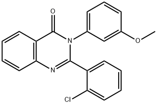 2-(2-chlorophenyl)-3-(3-methoxyphenyl)-4(3H)-quinazolinone Structure