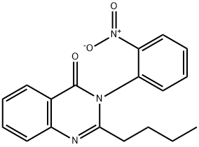 2-butyl-3-{2-nitrophenyl}-4(3H)-quinazolinone 구조식 이미지