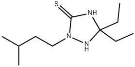 5,5-diethyl-2-isopentyl-1,2,4-triazolidine-3-thione Structure