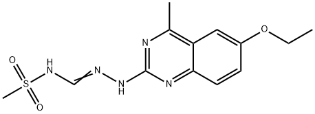 N-{amino[(6-ethoxy-4-methyl-2-quinazolinyl)amino]methylene}methanesulfonamide Structure