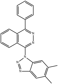 1-(5,6-dimethyl-1H-1,2,3-benzotriazol-1-yl)-4-phenylphthalazine 구조식 이미지
