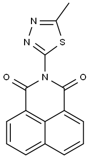 2-(5-methyl-1,3,4-thiadiazol-2-yl)-1H-benzo[de]isoquinoline-1,3(2H)-dione Structure