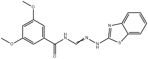 N-(1,3-benzothiazol-2-yl)-N''-(3,5-dimethoxybenzoyl)guanidine 구조식 이미지