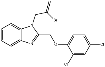 1-(2-bromo-2-propenyl)-2-[(2,4-dichlorophenoxy)methyl]-1H-benzimidazole Structure