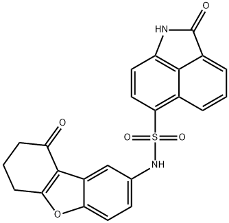 2-oxo-N-(9-oxo-6,7,8,9-tetrahydrodibenzo[b,d]furan-2-yl)-1,2-dihydrobenzo[cd]indole-6-sulfonamide Structure