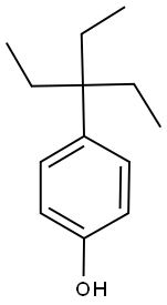 4-(1,1-diethylpropyl)phenol 구조식 이미지