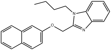(1-butyl-1H-benzimidazol-2-yl)methyl 2-naphthyl ether Structure