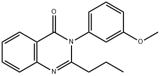 3-(3-methoxyphenyl)-2-propylquinazolin-4(3H)-one 구조식 이미지