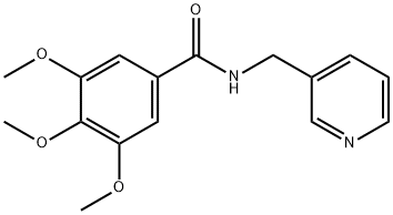 3,4,5-trimethoxy-N-(3-pyridinylmethyl)benzamide Structure