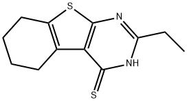 2-ethyl-5,6,7,8-tetrahydro[1]benzothieno[2,3-d]pyrimidine-4(3H)-thione 구조식 이미지