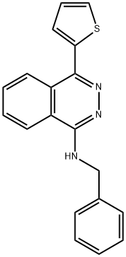 N-benzyl-N-[4-(2-thienyl)-1-phthalazinyl]amine 구조식 이미지
