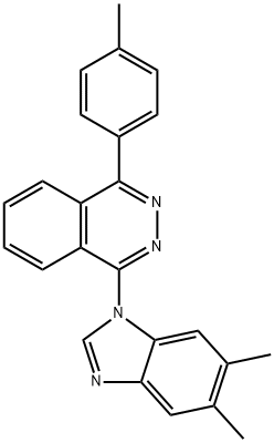 1-(5,6-dimethyl-1H-benzimidazol-1-yl)-4-(4-methylphenyl)phthalazine 구조식 이미지