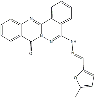 5-methyl-2-furaldehyde (8-oxo-8H-phthalazino[1,2-b]quinazolin-5-yl)hydrazone 구조식 이미지