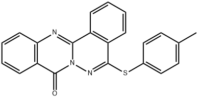 5-[(4-methylphenyl)sulfanyl]-8H-phthalazino[1,2-b]quinazolin-8-one Structure