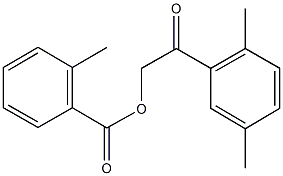 2-(2,5-dimethylphenyl)-2-oxoethyl 2-methylbenzoate Structure