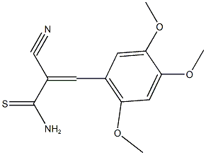 2-cyano-3-(2,4,5-trimethoxyphenyl)-2-propenethioamide 구조식 이미지