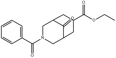 ethyl 3-benzoyl-9-oxo-3-azabicyclo[3.3.1]nonane-7-carboxylate 구조식 이미지