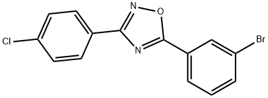 5-(3-bromophenyl)-3-(4-chlorophenyl)-1,2,4-oxadiazole Structure