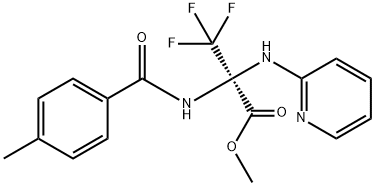 methyl 3,3,3-trifluoro-2-[(4-methylbenzoyl)amino]-2-(pyridin-2-ylamino)propanoate Structure