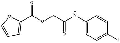 2-(4-iodoanilino)-2-oxoethyl 2-furoate 구조식 이미지