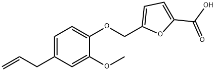 5-[(4-allyl-2-methoxyphenoxy)methyl]-2-furoic acid 구조식 이미지