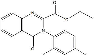 ethyl 3-(2,4-dimethylphenyl)-4-oxo-3,4-dihydroquinazoline-2-carboxylate 구조식 이미지
