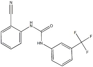 N-(2-cyanophenyl)-N'-[3-(trifluoromethyl)phenyl]urea Structure