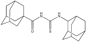 N-(2-adamantyl)-N'-(1-adamantylcarbonyl)thiourea Structure