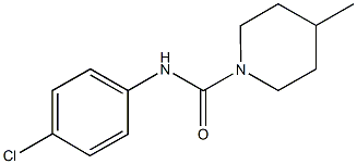 N-(4-chlorophenyl)-4-methyl-1-piperidinecarboxamide 구조식 이미지