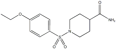 1-[(4-ethoxyphenyl)sulfonyl]-4-piperidinecarboxamide 구조식 이미지