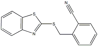 2-[(1,3-benzothiazol-2-ylsulfanyl)methyl]benzonitrile Structure