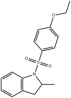 1-[(4-ethoxyphenyl)sulfonyl]-2-methylindoline 구조식 이미지