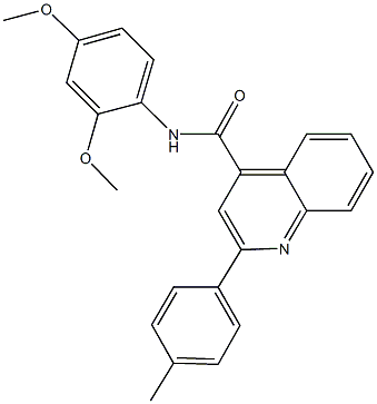 N-(2,4-dimethoxyphenyl)-2-(4-methylphenyl)-4-quinolinecarboxamide 구조식 이미지