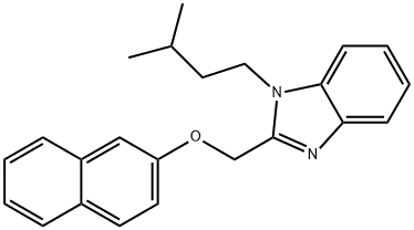 (1-isopentyl-1H-benzimidazol-2-yl)methyl 2-naphthyl ether 구조식 이미지