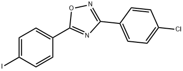 3-(4-chlorophenyl)-5-(4-iodophenyl)-1,2,4-oxadiazole Structure