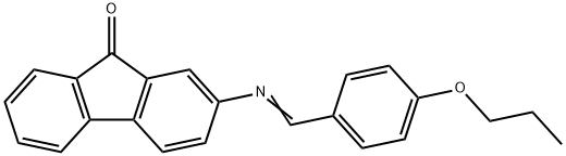 2-[(4-propoxybenzylidene)amino]-9H-fluoren-9-one 구조식 이미지