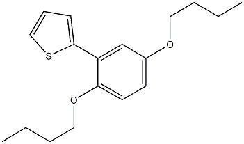 2-(2,5-dibutoxyphenyl)thiophene 구조식 이미지