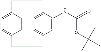 tert-butyl tricyclo[8.2.2.2~4,7~]hexadeca-1(12),4,6,10,13,15-hexaen-5-ylcarbamate 구조식 이미지