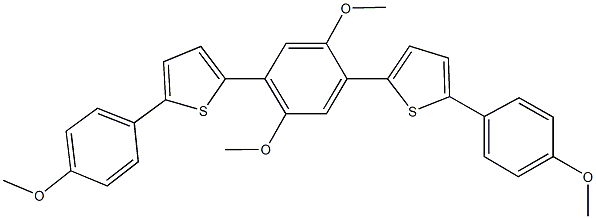 2-{2,5-dimethoxy-4-[5-(4-methoxyphenyl)-2-thienyl]phenyl}-5-(4-methoxyphenyl)thiophene Structure