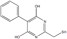 5-phenyl-2-(sulfanylmethyl)-4,6-pyrimidinediol Structure