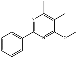 5,6-dimethyl-2-phenyl-4-pyrimidinyl methyl ether 구조식 이미지